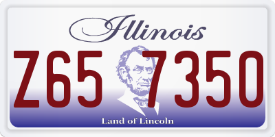IL license plate Z657350