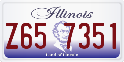IL license plate Z657351