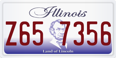 IL license plate Z657356