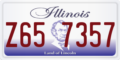 IL license plate Z657357