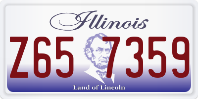 IL license plate Z657359