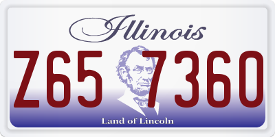 IL license plate Z657360