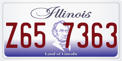 IL license plate Z657363