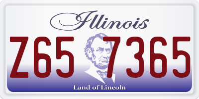 IL license plate Z657365