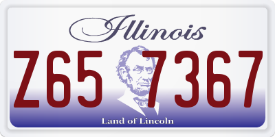 IL license plate Z657367