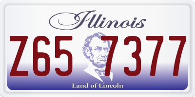 IL license plate Z657377