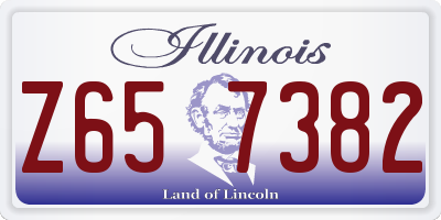 IL license plate Z657382