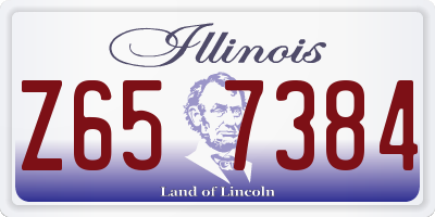 IL license plate Z657384