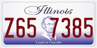 IL license plate Z657385