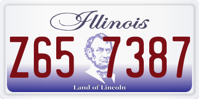 IL license plate Z657387