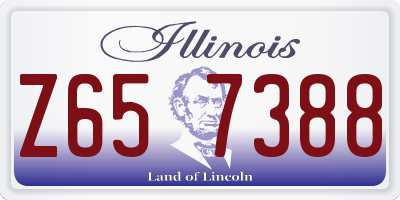 IL license plate Z657388
