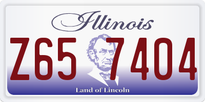 IL license plate Z657404