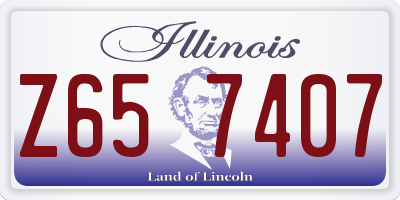 IL license plate Z657407