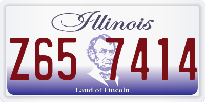 IL license plate Z657414