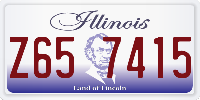 IL license plate Z657415