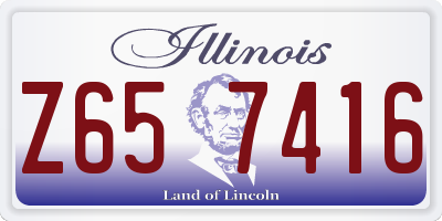 IL license plate Z657416