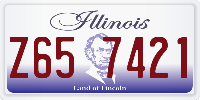 IL license plate Z657421