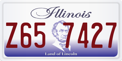 IL license plate Z657427