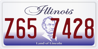 IL license plate Z657428