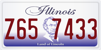 IL license plate Z657433