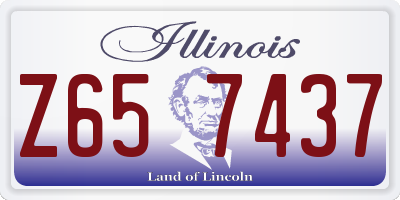 IL license plate Z657437