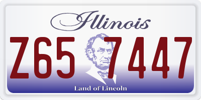 IL license plate Z657447