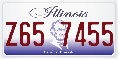 IL license plate Z657455