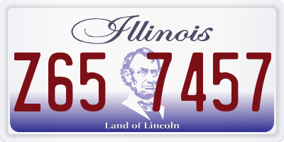 IL license plate Z657457