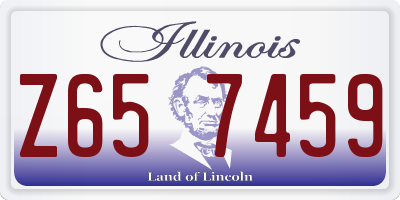 IL license plate Z657459