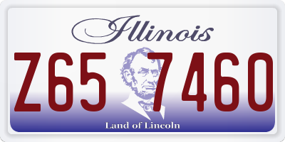 IL license plate Z657460