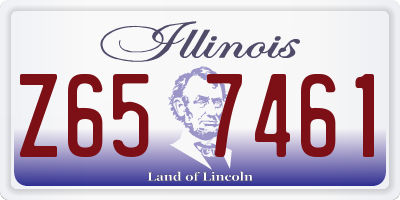 IL license plate Z657461