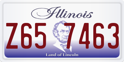 IL license plate Z657463