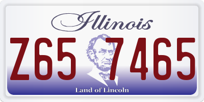 IL license plate Z657465