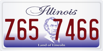IL license plate Z657466