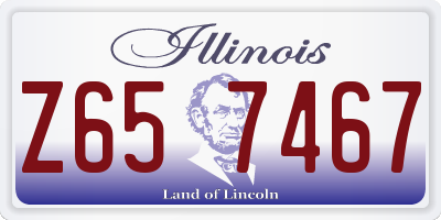 IL license plate Z657467