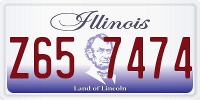 IL license plate Z657474