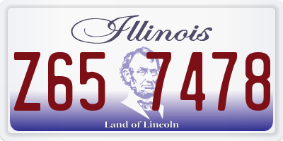 IL license plate Z657478