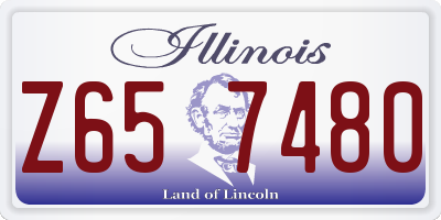 IL license plate Z657480