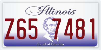 IL license plate Z657481