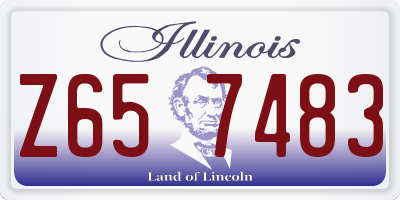 IL license plate Z657483