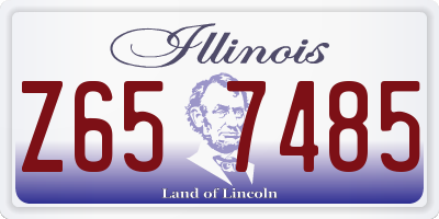 IL license plate Z657485