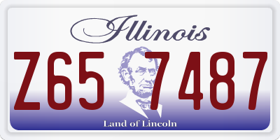 IL license plate Z657487