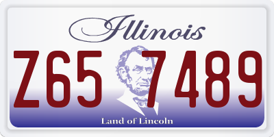 IL license plate Z657489