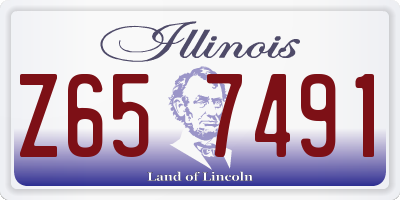 IL license plate Z657491