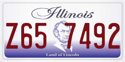 IL license plate Z657492
