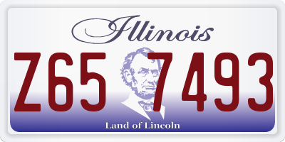 IL license plate Z657493