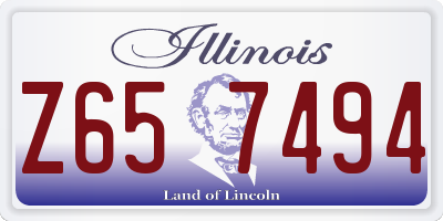IL license plate Z657494
