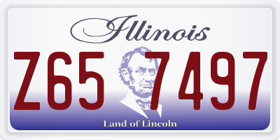 IL license plate Z657497