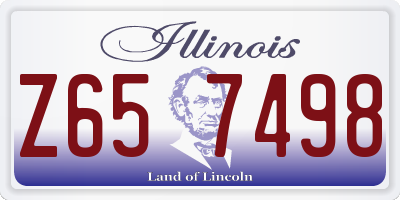 IL license plate Z657498