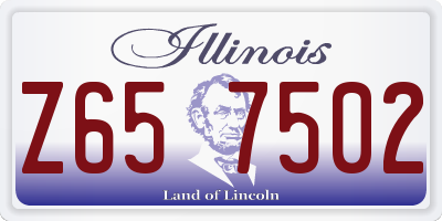 IL license plate Z657502
